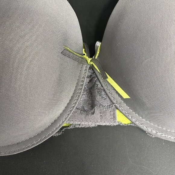 Angelina Grey Green Bra Silky Lace Detail Convertible Removable AdjustableStraps - Picture 6 of 9